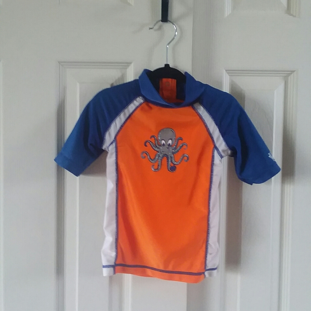 UV Skinz Boys Octopus Print Rashguard Top Size 2T